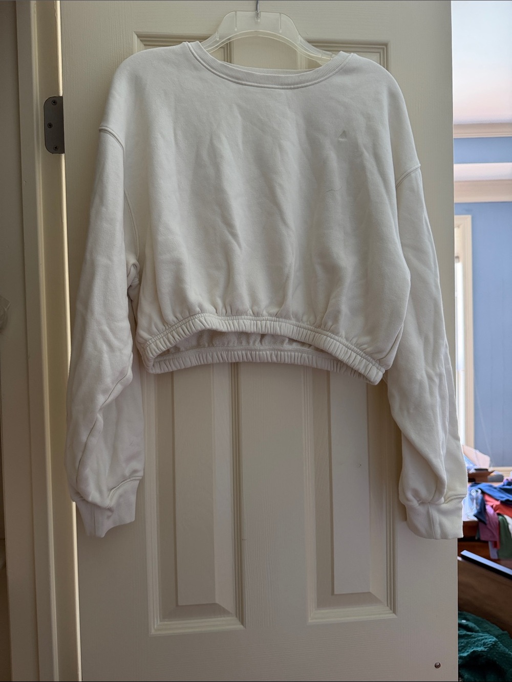 Vitality Cozy Cropped Crew—Snow